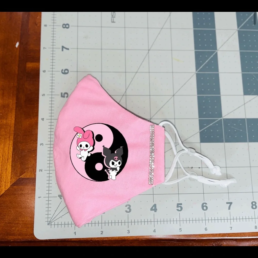 Sanrio hello kitty my melody kuromi kawaii face mask glam